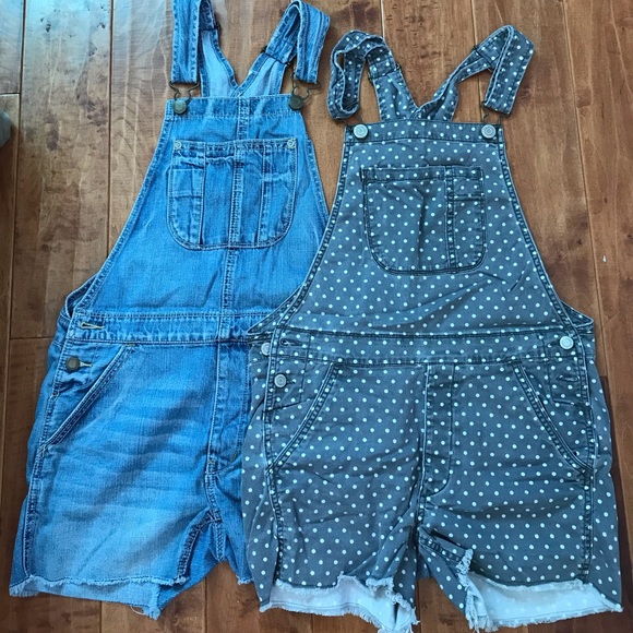 American Eagles Denim Overall Shorts - Picture 2 of 4